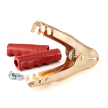 Extra Heavy-Duty Battery Terminal Clamp, 800A, Red Insulated Handles