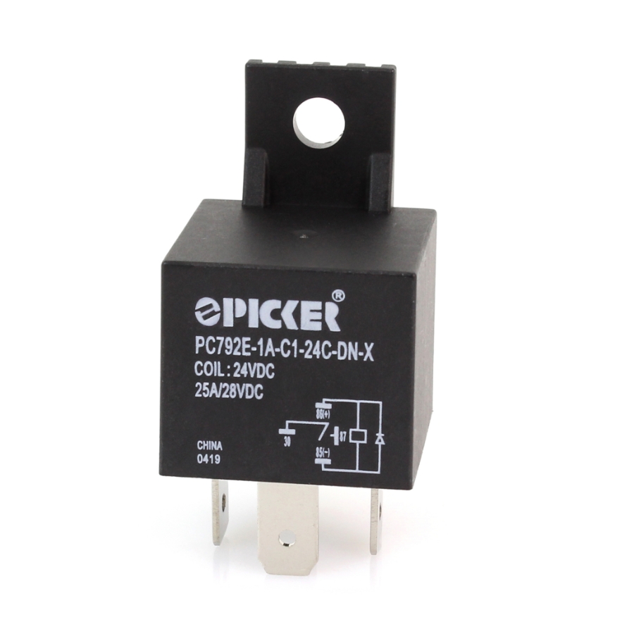 Picker PC792E-1A-C1-24C-DNX Mini ISO Relay, 24V, SPST
