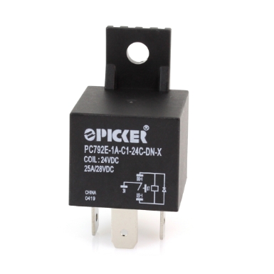 picker pc792e-1a-c1-24c-dnx mini iso relay, 24v, spst