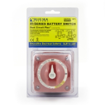 Blue Sea Systems 6011 m-Series Mini Dual Circuit Plus Battery Switch, 300A, 32VDC, Red