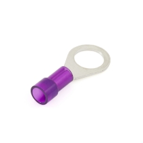 Ring Terminal, 2 Ga., 3/8 Stud Size, Non-Insulated  _side view 1
