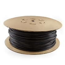 Vinyl Tubing 20224M, 1000 ft Spool, 1/4", Black