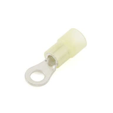 ring terminal, 12-10 ga., #10 stud size, nylon insulated