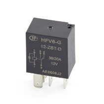 Hongfa HFV6-G/12-ZST-D(257) Micro ISO Relay, SPDT,12V, Diode, 30A