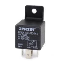 Picker PC792H-1C-C1-12C-DN-X Mini ISO Relay, 12VDC, SPDT, 60A, with Diode & Plastic Bracket