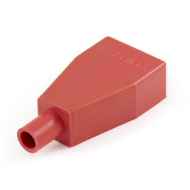 23501 Straight-In Battery Boot, 6-4 Ga., Red