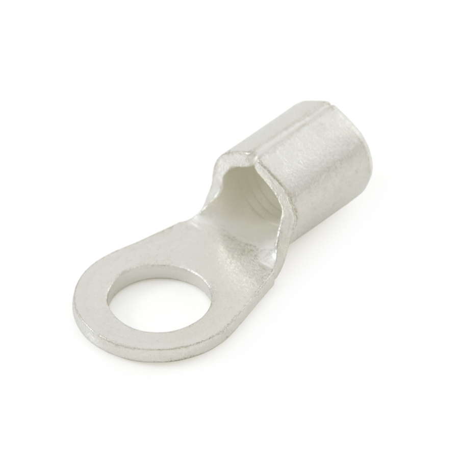 Ring Terminal, 4 Ga., 3/8" Stud Size, Non-Insulated