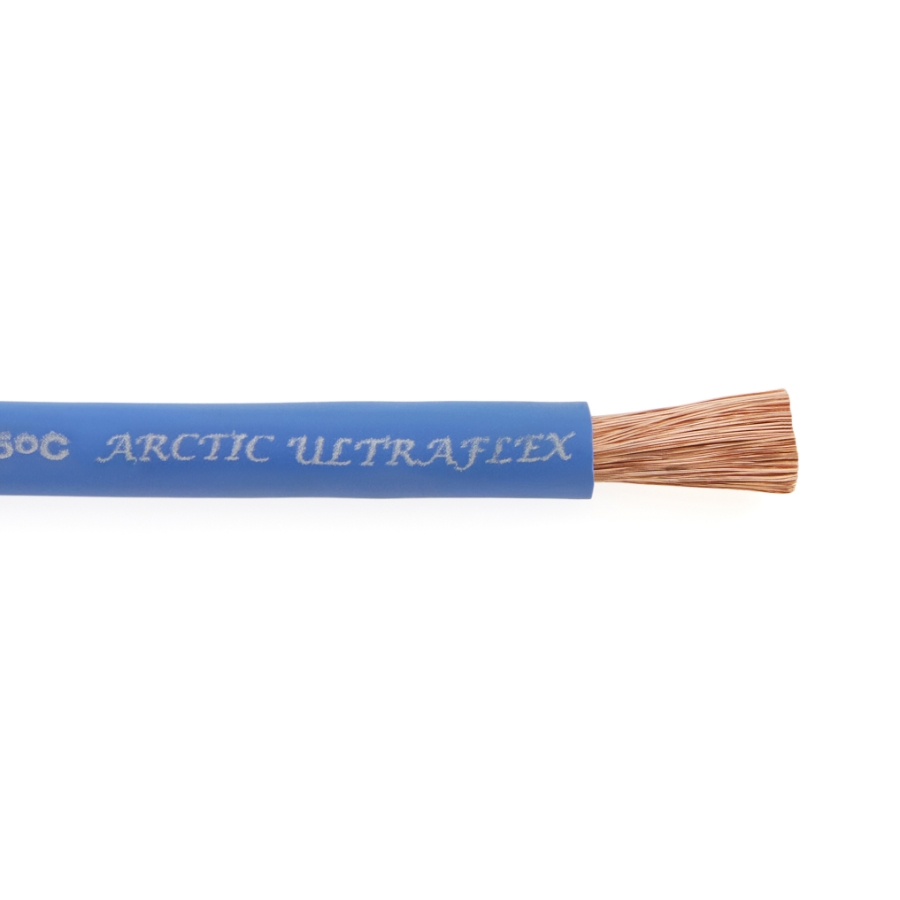 Polar Wire AUF-2/0BLUE Arctic Ultraflex Blue® Battery Cable, 1330/30 Stranding, 2/0 Ga. Blue