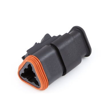 amphenol sine systems at06-3s-sr01blk 3-way at connector plug