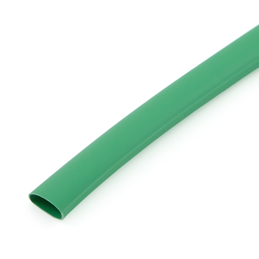 NSPA HST153G-48-BULK Flexible Thin Wall Heat Shrink, 1/4" , 48" Stick, Color Green | 2:1 Shrink Ratio