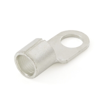 Ring Terminal, 2 Ga., 3/8 Stud Size, Non-Insulated, Rotated View