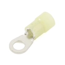 Ring Terminal, 4 Ga., 3/8 Stud Size, Nylon Insulated