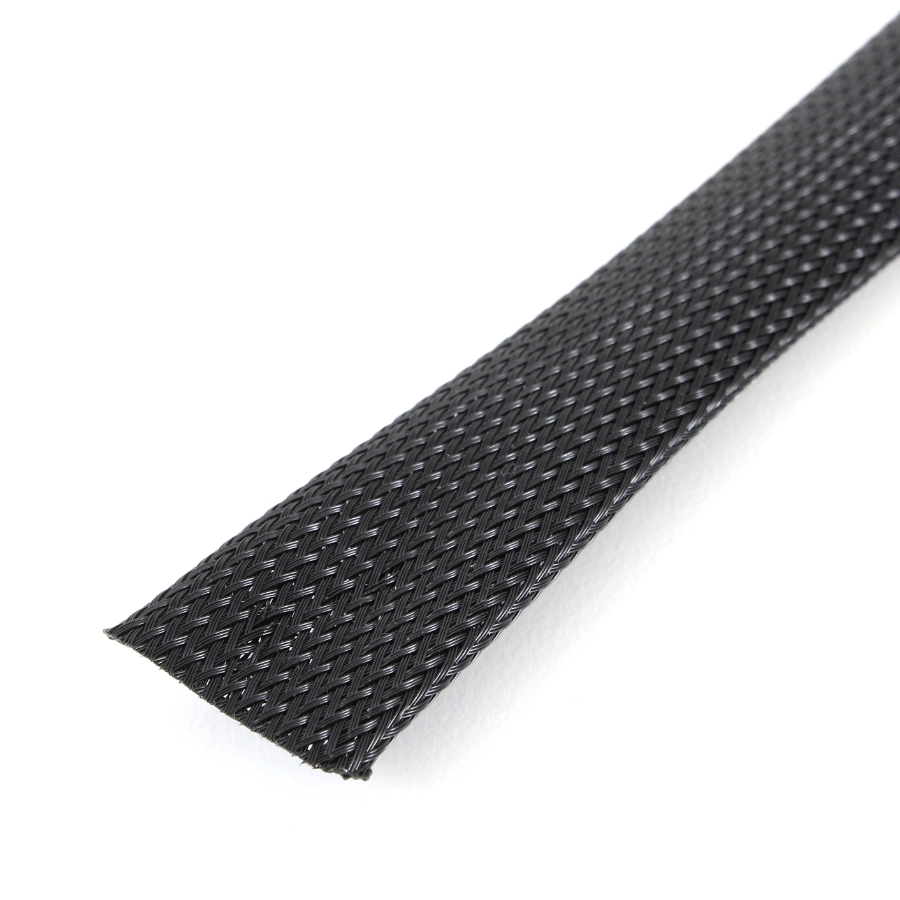 Techflex CCP0.75BK 250 Clean Cut Expandable Braided Sleeving, 3/4", 250' Spool, Black