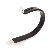 Umpco S325SSG48 3 inch Stainless Steel Cable Clamp, 1/2 inch Wide  _side view 1