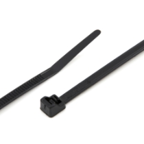 8.5" Black Releasable Cable Tie 40Lb RT40R0C Bag of 100