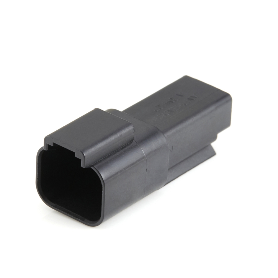 Amphenol Sine Systems AT04-2P-BLK 2-Way Connector Receptacle, DT04-2P-E004 Compatible, Black