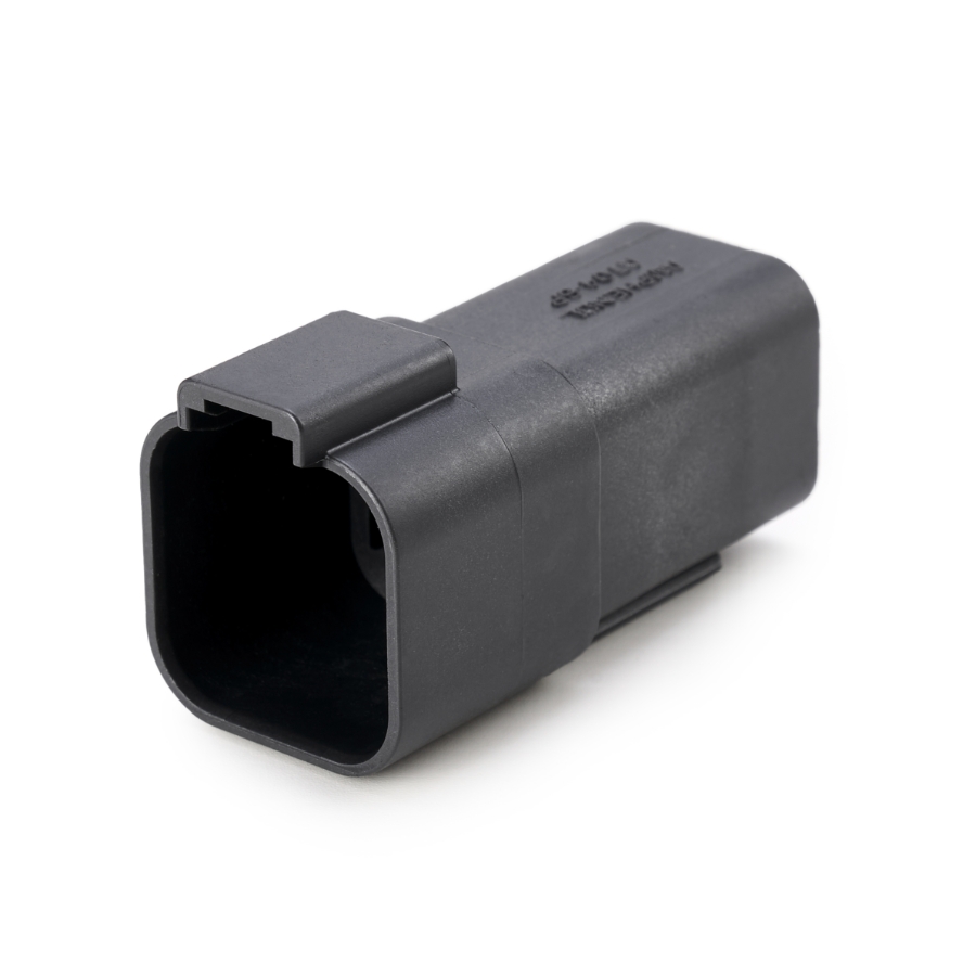 Amphenol Sine Systems AT04-6P-BLK 6-Way Connector Receptacle, DT04-6P-E004 Compatible, Black