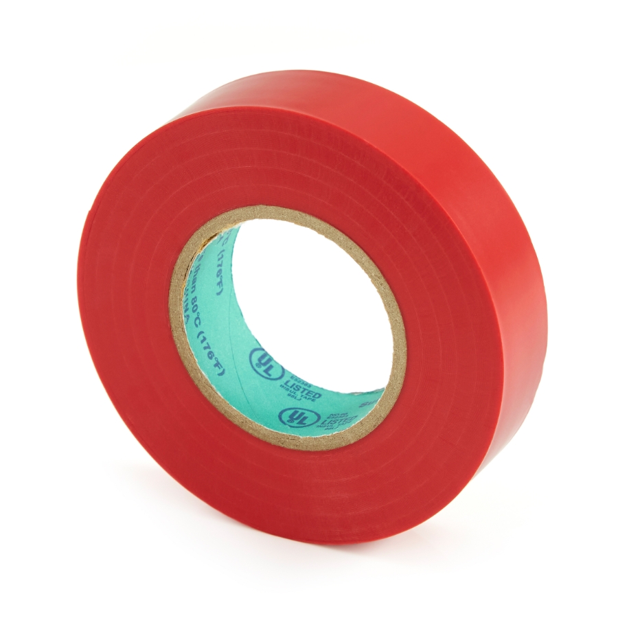 Electrical Tape Red 60' Roll 3/4" Wide | Waytek