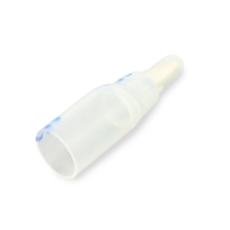 Heat Shrinkable Closed End Connector 37015, Clear Blue Dashes, Sealed, 22-14 Ga.