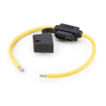 OptiFuse LPR-02B-12Y ATO/ATC In-Line Fuse Holder, 4 inch leads