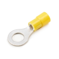 Ring Terminal, 12-10 Ga., 5/16 Stud Size, Vinyl Insulated