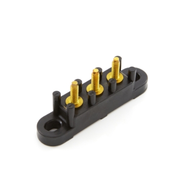 gep power products jb625-3-32 insulated stud type junction block, 3 studs, 30a, 300v