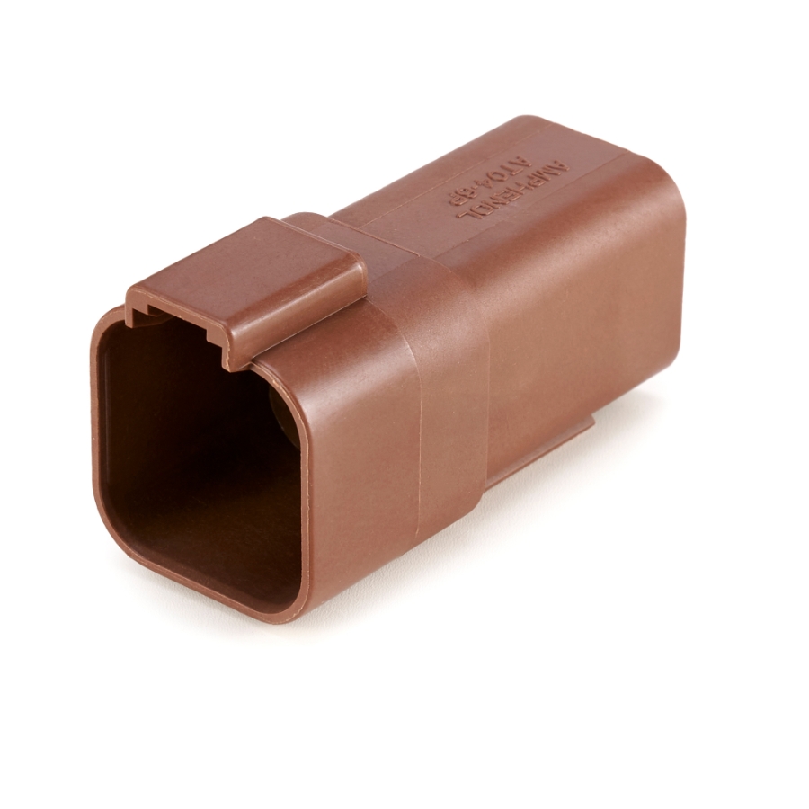 Amphenol Sine Systems AT04-6P-BRN, 6-Way Connector Receptacle, Brown