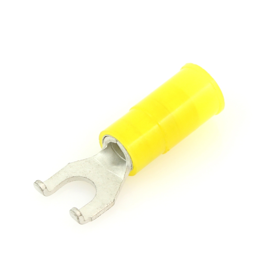 Molex 19125-0078 Flanged Spade Connector, #10 Stud, 12-10 Ga., Nylon Insulated
