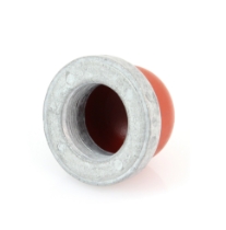 Pollak 25-352 Boot Nut Assembly, Red Boot, Rotated View